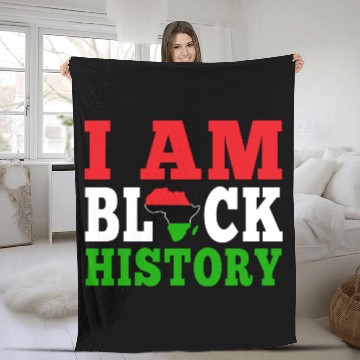 Discover I Am Black History Juneteenth Fleece Blankets