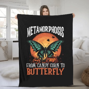 Discover Butterfly Halloween Trick Or Treat Insect Lover Fleece Blankets