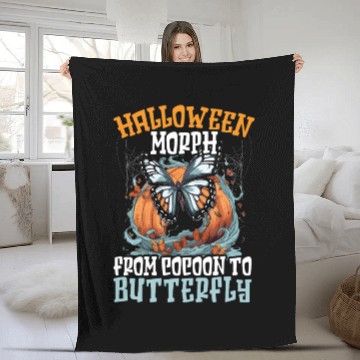 Discover Butterfly Halloween Trick Or Treat Insect Lover Fleece Blankets