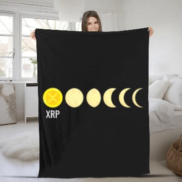 Discover XRP cryptocurrency - XRP IS THE MOON Fleece Blankets