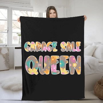 Discover Garage Sale Queen brown floral Fleece Blankets