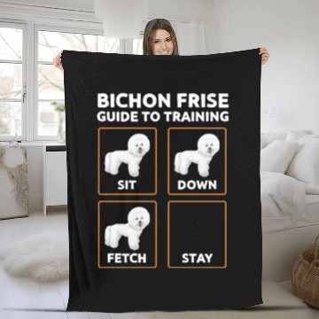 Discover Bichon Frise Guide To Training Fleece Blankets