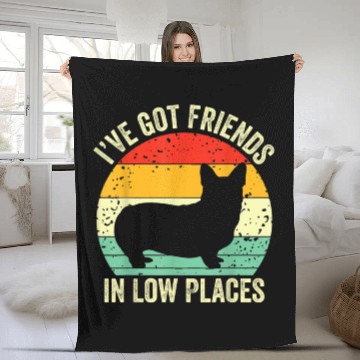 Discover Zekonga Corgi Ive Got Friends In Low Places Fleece Blankets