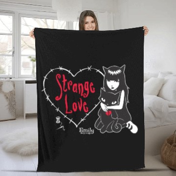 Discover Emily The Strange Strange Love Fleece Blankets