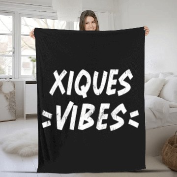 Discover ques Vibes Squad Family Reunion First Last Name T Fleece Blankets