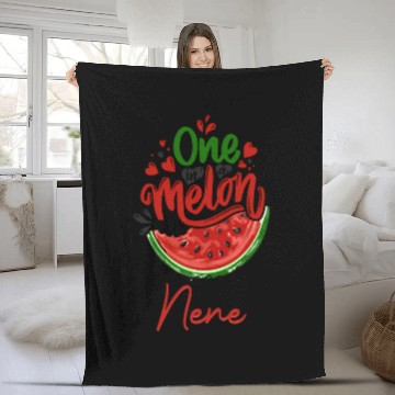 Discover One In A Melon Nene Fleece Blankets