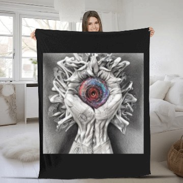 Discover Psychedelic imagination Who am I, where am I? Fleece Blankets
