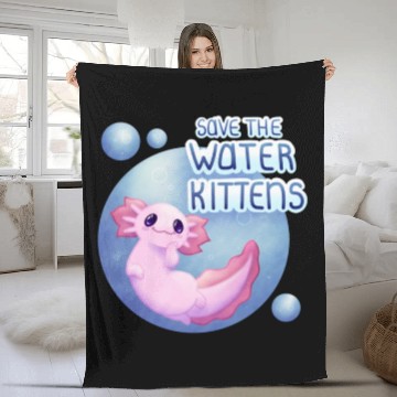 Discover Save the Water Kittens Fleece Blankets
