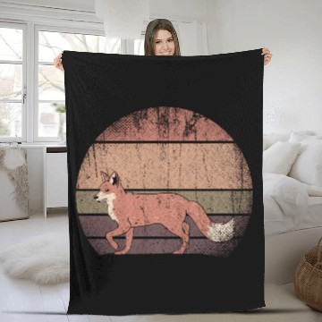 Discover Wildlife Forest Animal Fox Fleece Blankets