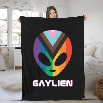 Discover Gaylien aka Gay Alien Fleece Blankets