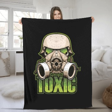 Discover Toxic Green Military And Safety Gas Fleece Blankets