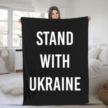 Discover Stand With Ukraine Project Ukraine Now Fleece Blankets