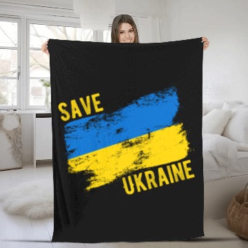 Discover Save Ukraine Fleece Blankets