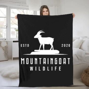Discover Mountain Goat Nature Wild Animals Mountain Animals Fleece Blankets