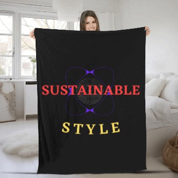 Discover Red Blue Yellow Sustainable Style Fleece Blankets