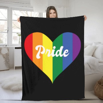 Discover pride month Fleece Blankets