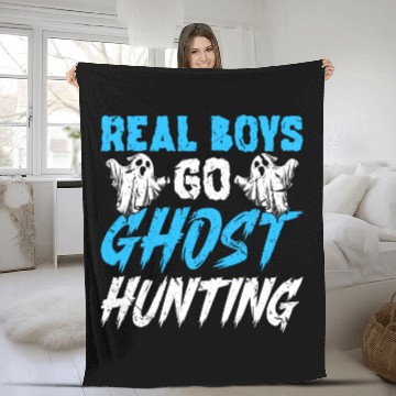 Discover Paranormal Investigator Boys Ghost Hunting Fleece Blankets