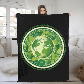 Discover protect our parks and national parks areas Fleece Blankets
