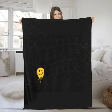 Discover Positive Mind Positive Life Fleece Blankets