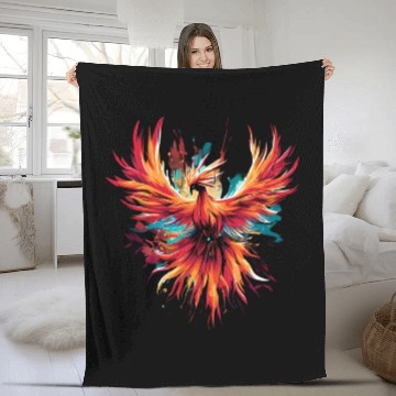 Discover The Fire Eagle Fleece Blankets