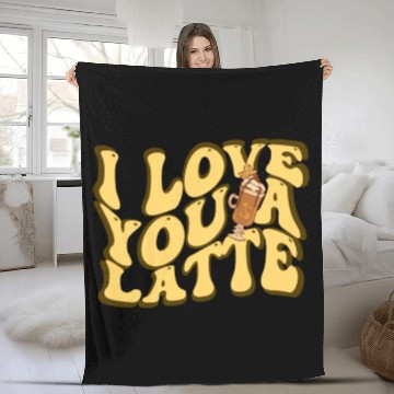 Discover I Love You A Latte Couples Romance Fleece Blankets