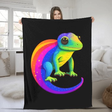 Discover Gay Pride Gecko Fleece Blankets