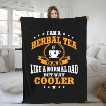 Discover Funny Herbal Tea Dad Apparel Men Fleece Blankets
