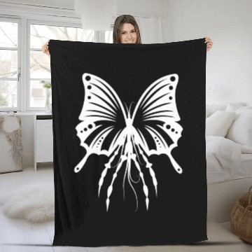 Discover Butterfly 06 Great Mask Fleece Blankets