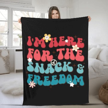 Discover I’m Here For The Snack And Freedom Fleece Blankets