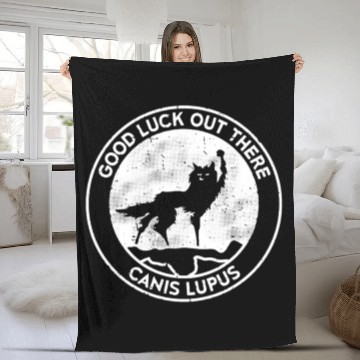 Discover canis lupus mountain Fleece Blankets