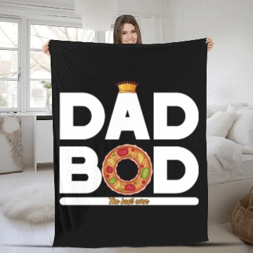 Discover Dad Bod is the best dad ever Fleece Blankets Gifts for Dad