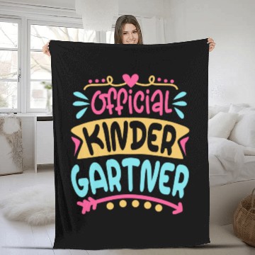 Discover Official Kindergarten Back To School Fleece Blankets