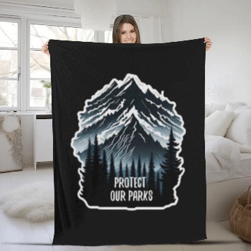Discover Natur Wildlife Outdoor Forest Camping Hiking Fleece Blankets