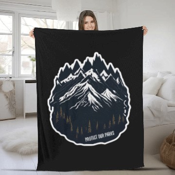 Discover Natur Wildlife Outdoor Forest Camping Hiking Fleece Blankets