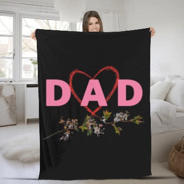 Discover I love my dad Fleece Blankets