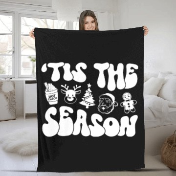 Discover Tis The Season - Christmas Vibes - Cozy Season Fleece Blankets