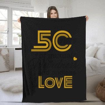 Discover 50th Wedding Anniversary Husband Wife Marriage Fleece Blankets