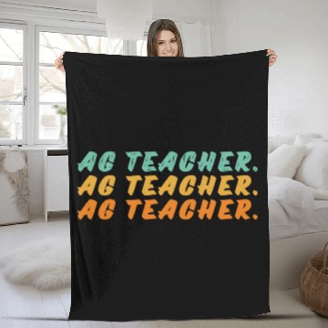 Discover Ag Teacher Agriculture S For Farming Gardening Fleece Blankets