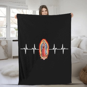 Discover Our Lady Of Guadalupe Virgin Mary Fleece Blankets