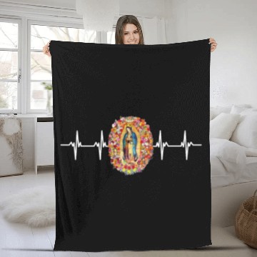 Discover Our Lady Of Guadalupe Virgin Mary Fleece Blankets