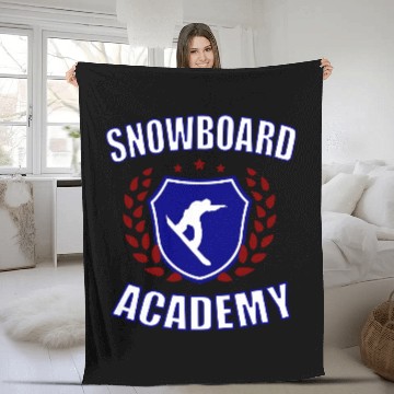 Discover Snowboard Academy Fleece Blankets