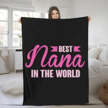 Discover Best Nana In The World hippie Fleece Blankets