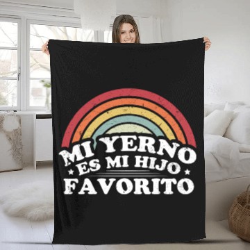 Discover My Son In Law Is My Favorite Retro Fleece Blankets