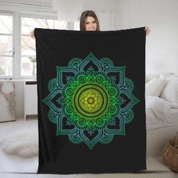 Discover mandala time Fleece Blankets