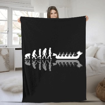 Discover Dragon Boat Racing Team Evolution With Shadow Fleece Blankets