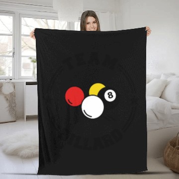 Discover TEAM BILLARD College Round W Fleece Blankets