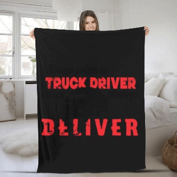 Discover Sleep with a truck driver trending Fleece Blankets