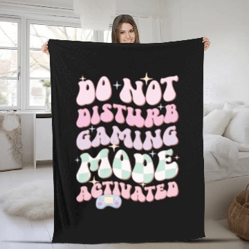 Discover Do Not Disturb Gaming Mode Activated Fleece Blankets