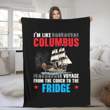 Discover Christopher Columbus Italian American Columbus Day Fleece Blankets