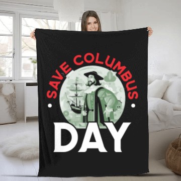 Discover Christopher Columbus Italian American Columbus Day Fleece Blankets